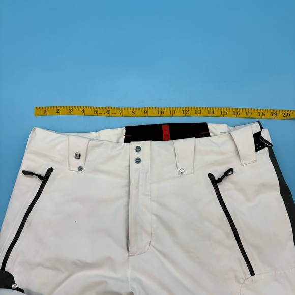 RLX Ralph Lauren Ski Pants Size M White Black Waterproof Snowboard - Picture 8 of 12